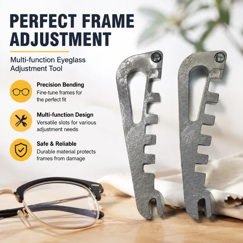 Eyeglass Frame Bending Adjustment Tool Multi-function Spectacle Frame Adjuster with Round Hole  for  Eyeglasses  Repair