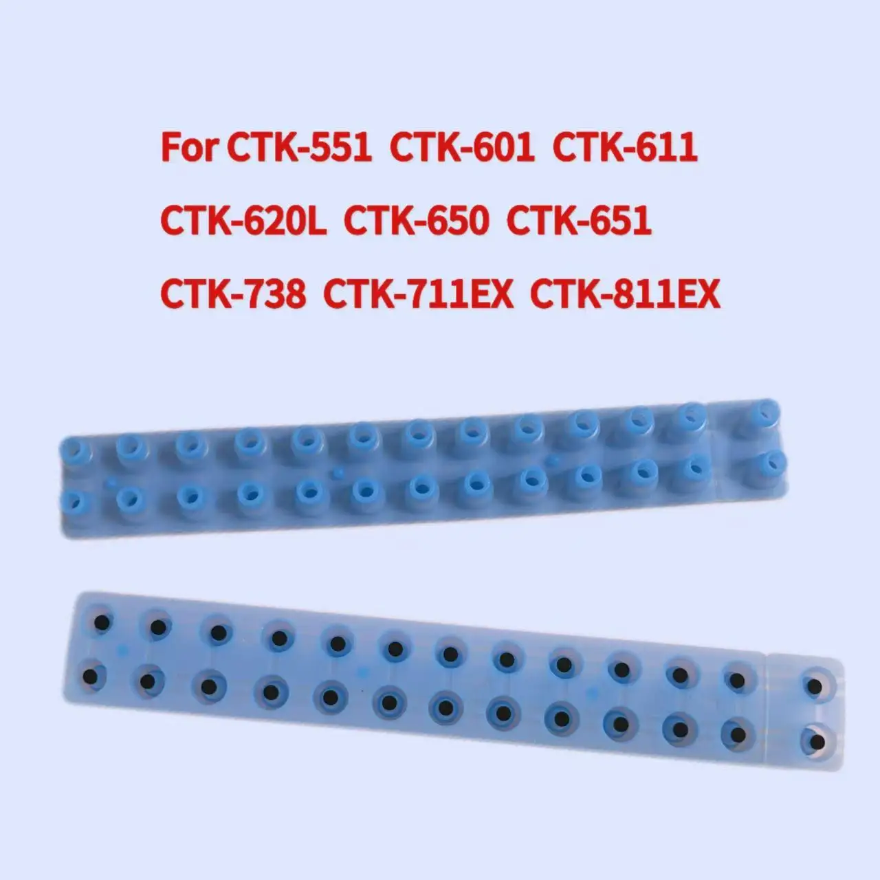 

Для Casio CTK-551 CTK-601 CTK-611 CTK-620L CTK-650 CTK-651 CTK-738 CTK-711EX CTK-811EX проводящая резина