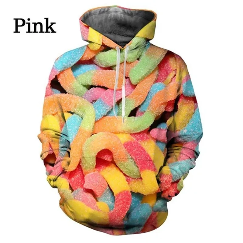 Fashion 3D Print Candy Snack Bag Sugar Fashion Casual Hoodies Sweatshirts For Men Women Kids Long Sleeve Pullover Hoodie Hooded