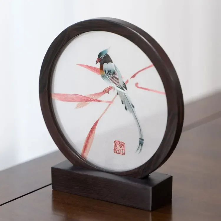 

Handmade desktop ornament flower and bird home furnishing Chinese style