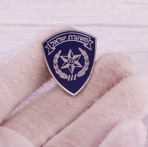 Israeli badge brooch metal accessory