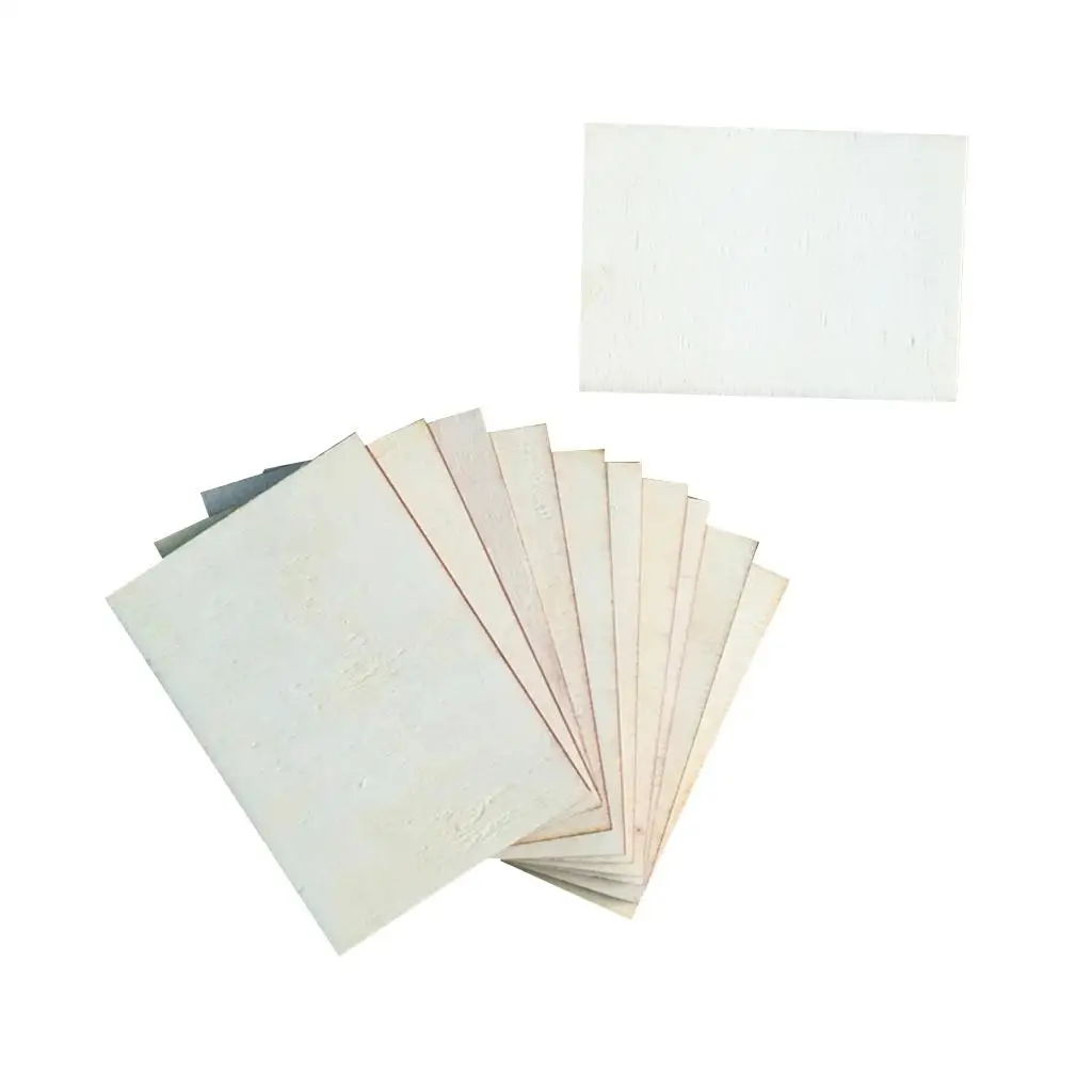 Poplar Wood Rectangle Plaque Assorted Unfinished Wood Shapes Embellishment Wood Craft Set for Scrapbooking and Labeling