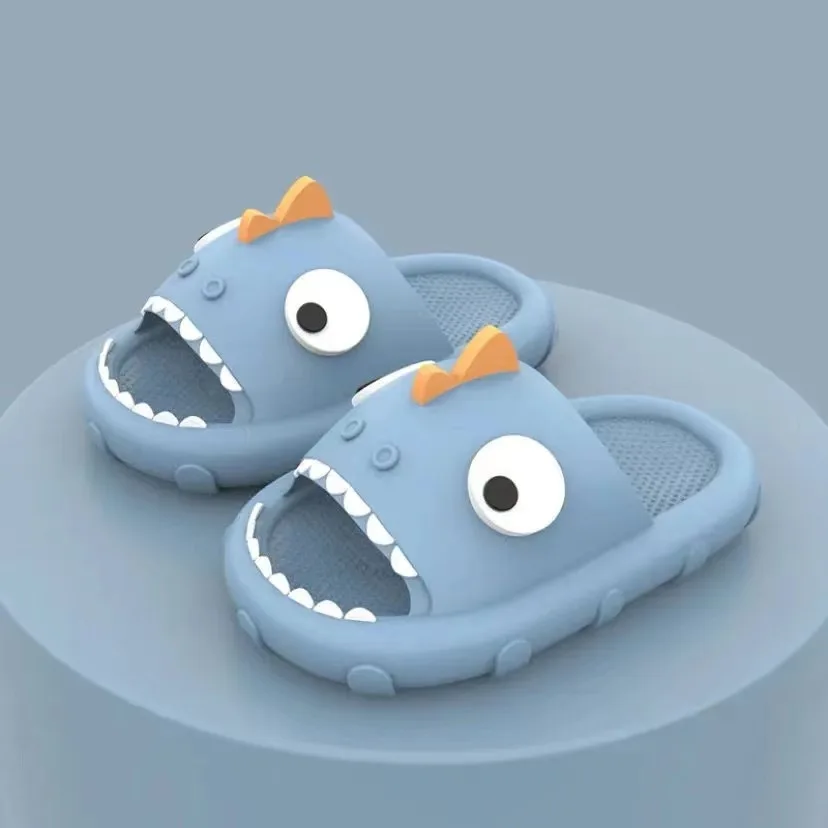 Fashion Shark Slippers for Men And Women Sandals Summer Kids Indoor Bathroom Slides Flat Shoes Soft EVA Couple Beach Flip Flops