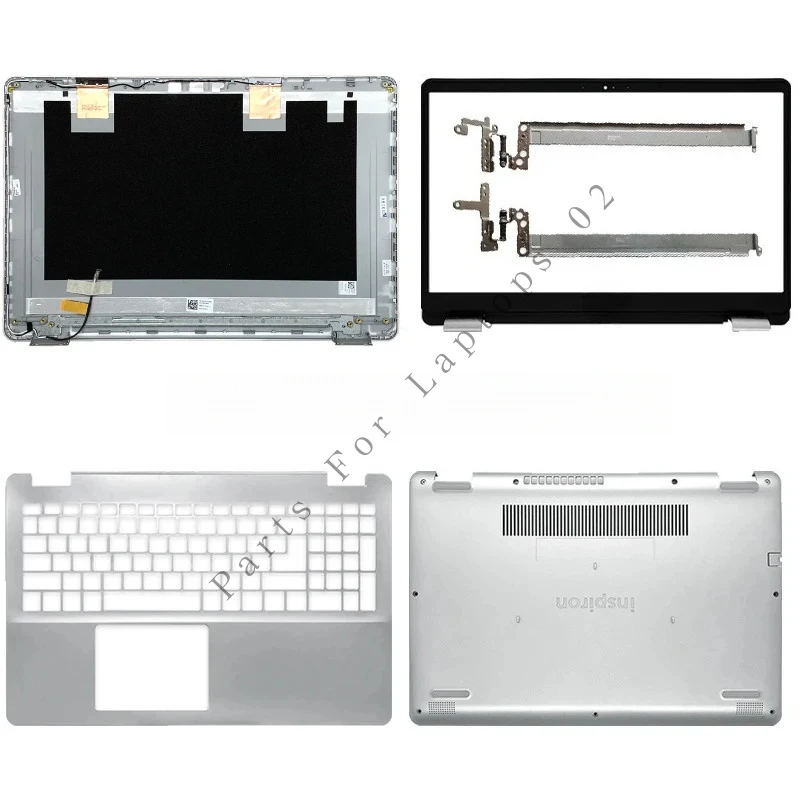 Carcasa trasera, cubierta superior trasera para LCD, bisagras del bisel frontal, reposamanos, carcasa inferior, nueva carcasa para portátil Dell Inspiron 15 5000 5584 P85F