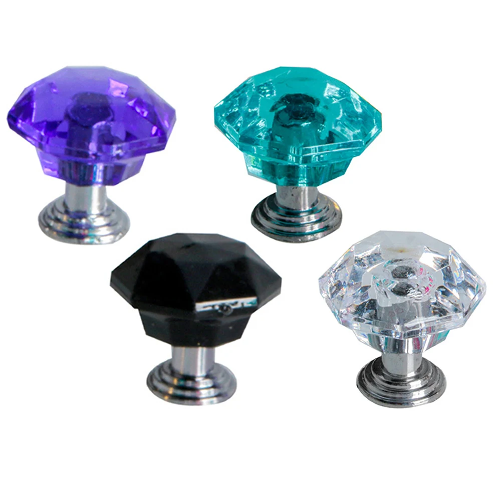 

1 Piece Diamond Shaped Crystal Acrylic Furniture Handles Cabinet Drawers Knobs Pulls Home Furniture Hardware