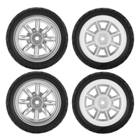AD22-4Pcs Rubber Tire Tyre Wheel for SG1603 SG1604 SG1605 UDIRC UD1601 UD1602 UD1603 UD1604 1/16 RC Car Upgrade Parts,2
