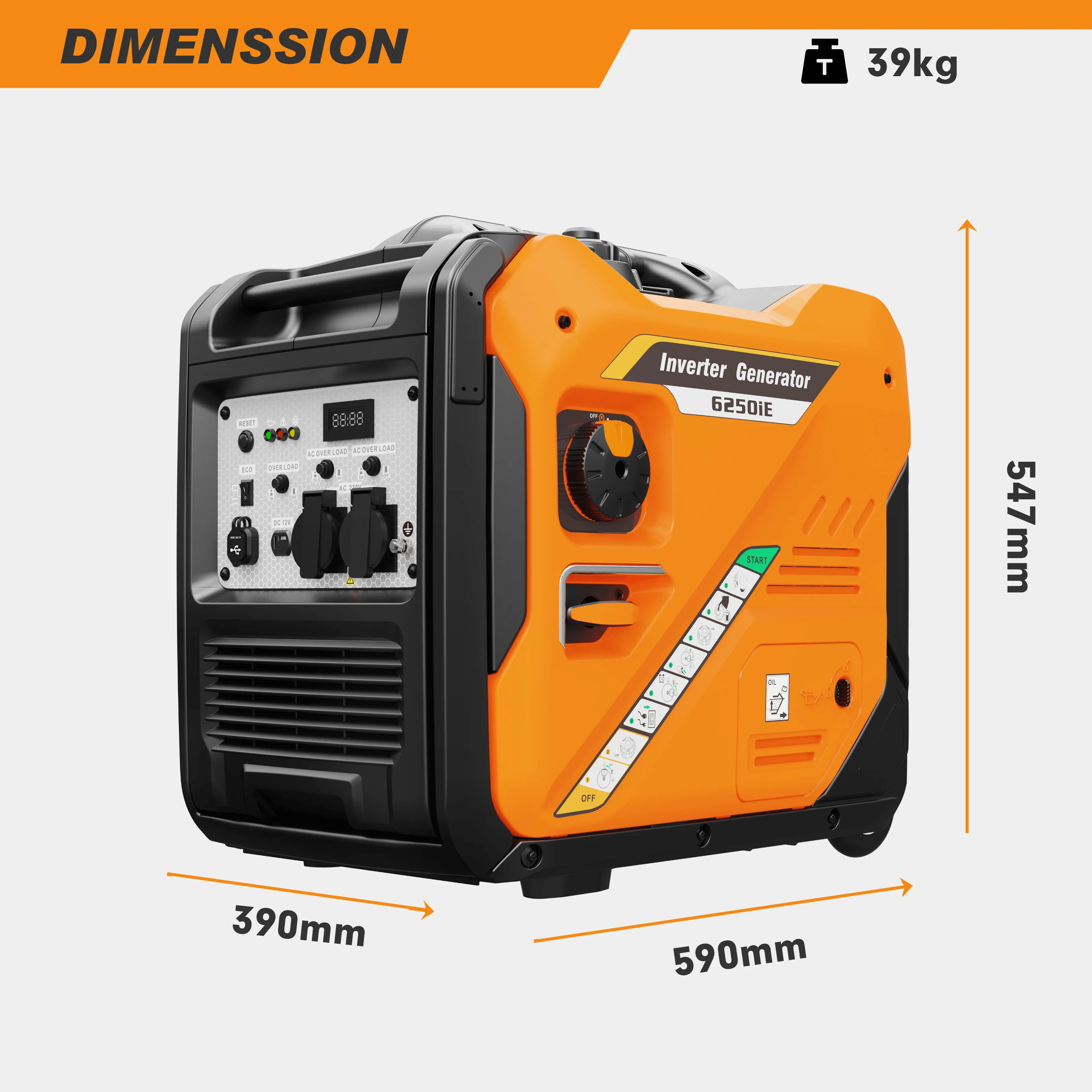 Wholesale Silent Dual Fuel Inverter Generators 3kw 4kw 5kw 8kw Single Phase 24v Rated Voltage EPA Certified