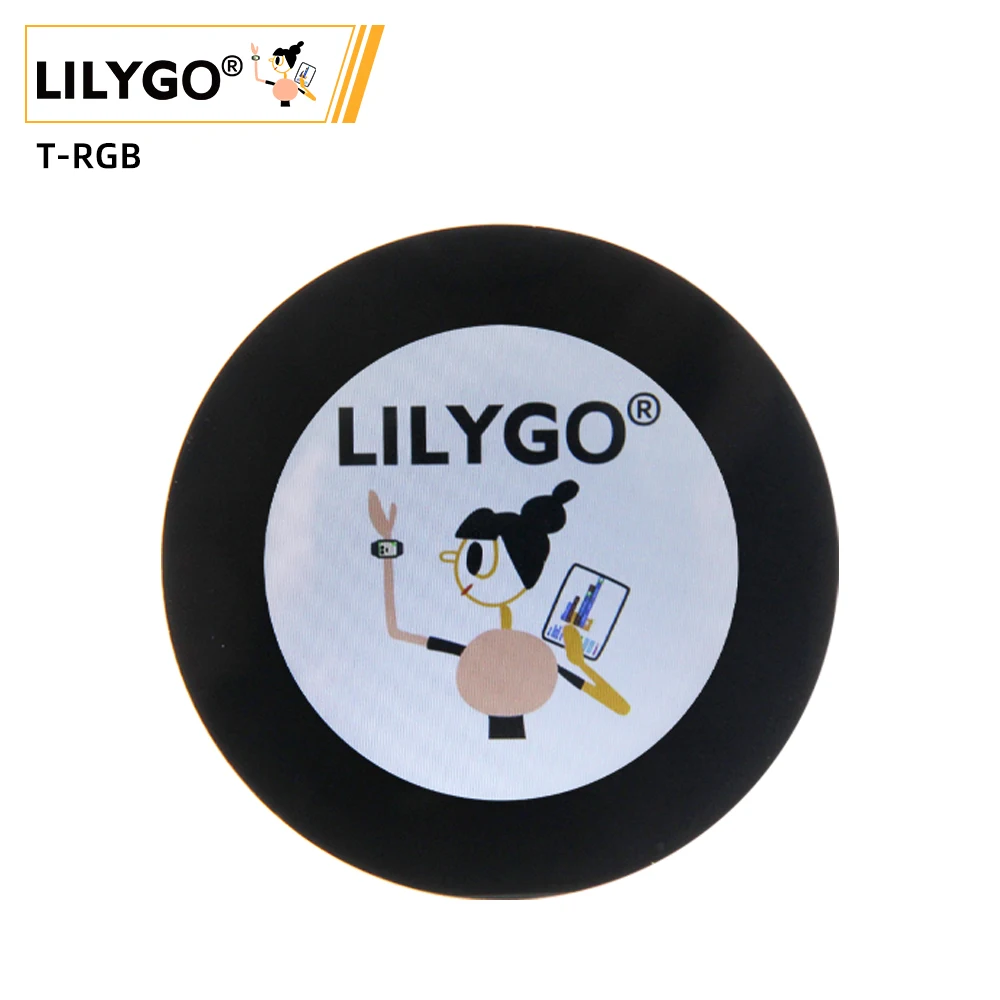 LILYGO® T-RGB ESP32-S3 2.1 inch Round Display ST7701S LCD Touch Screen ESP32-S3R8 Development Board Support WIFI Bluetooth TF