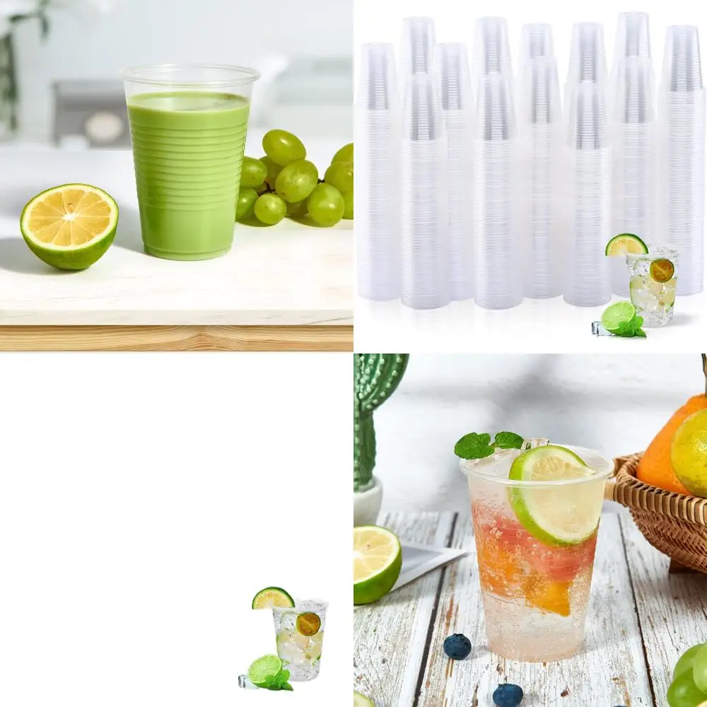 

Прозрачные пластиковые стаканчики на 9 унций — упаковка 1000 штук для свадеб, дней рождения, пикников и специальных мероприятий