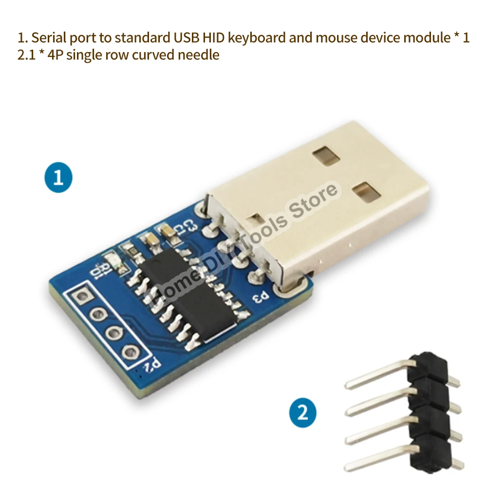 CH9329 Modul Serial Port ke USB Standard HID Keyboard and Mouse Device 12Mbps Transmission