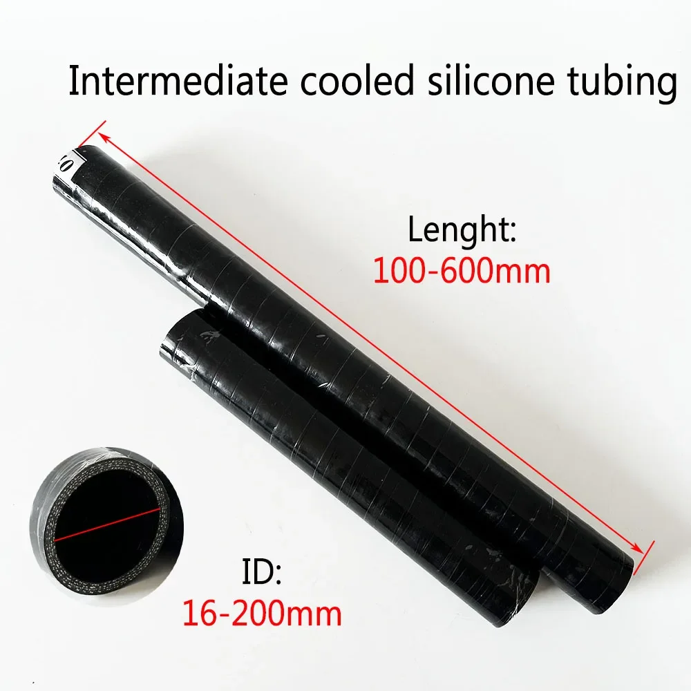 

100-600mm Long SiliconeStraight General 4-ply Turbo Intake Pipe Coupler Hose Cold Air Intake Pipe Silicone Tubing ID 16-200m