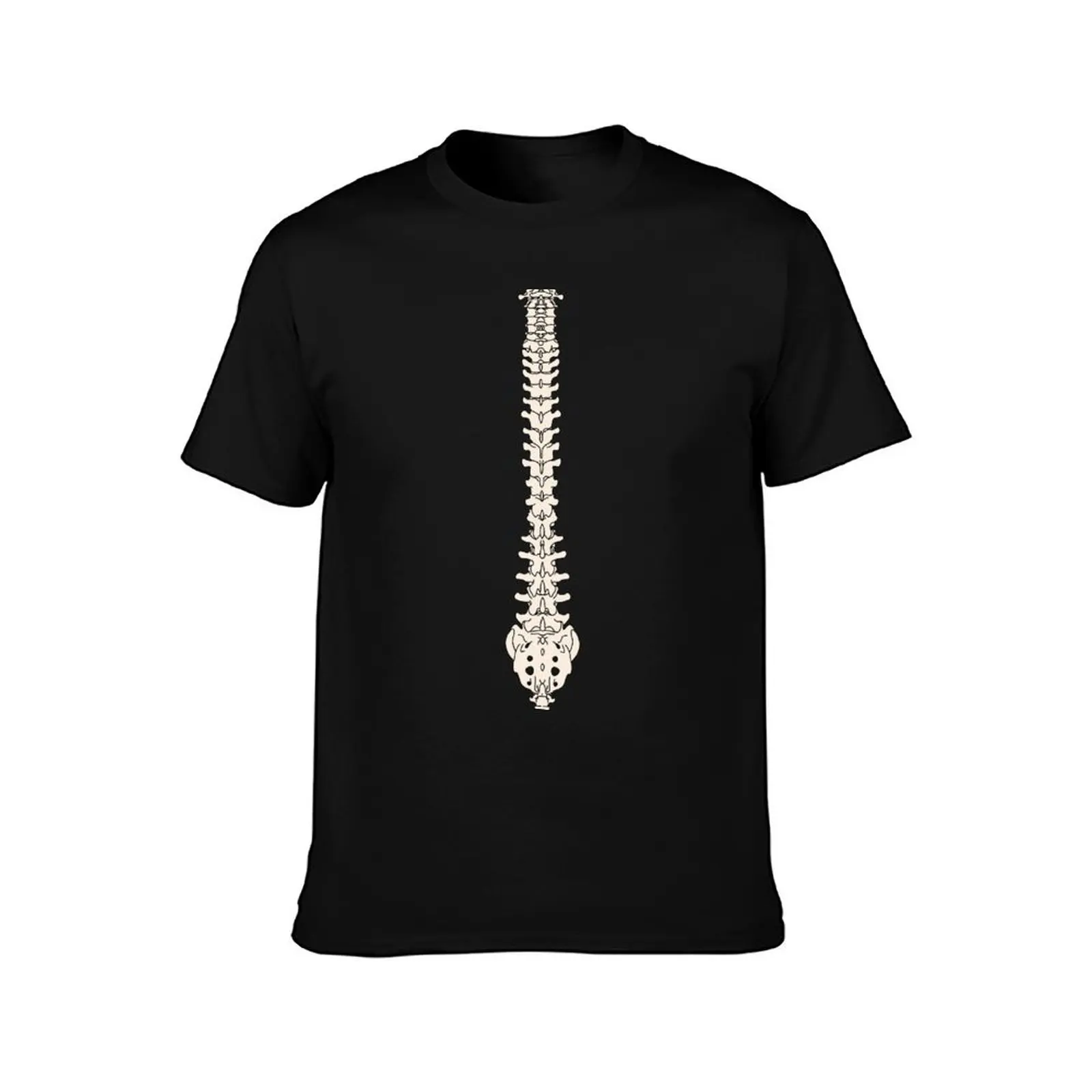 Spine Vertebral Column Line Art, Minimalist Posterior View Spine Skeleton Anatomy Medical artwork T-Shirt