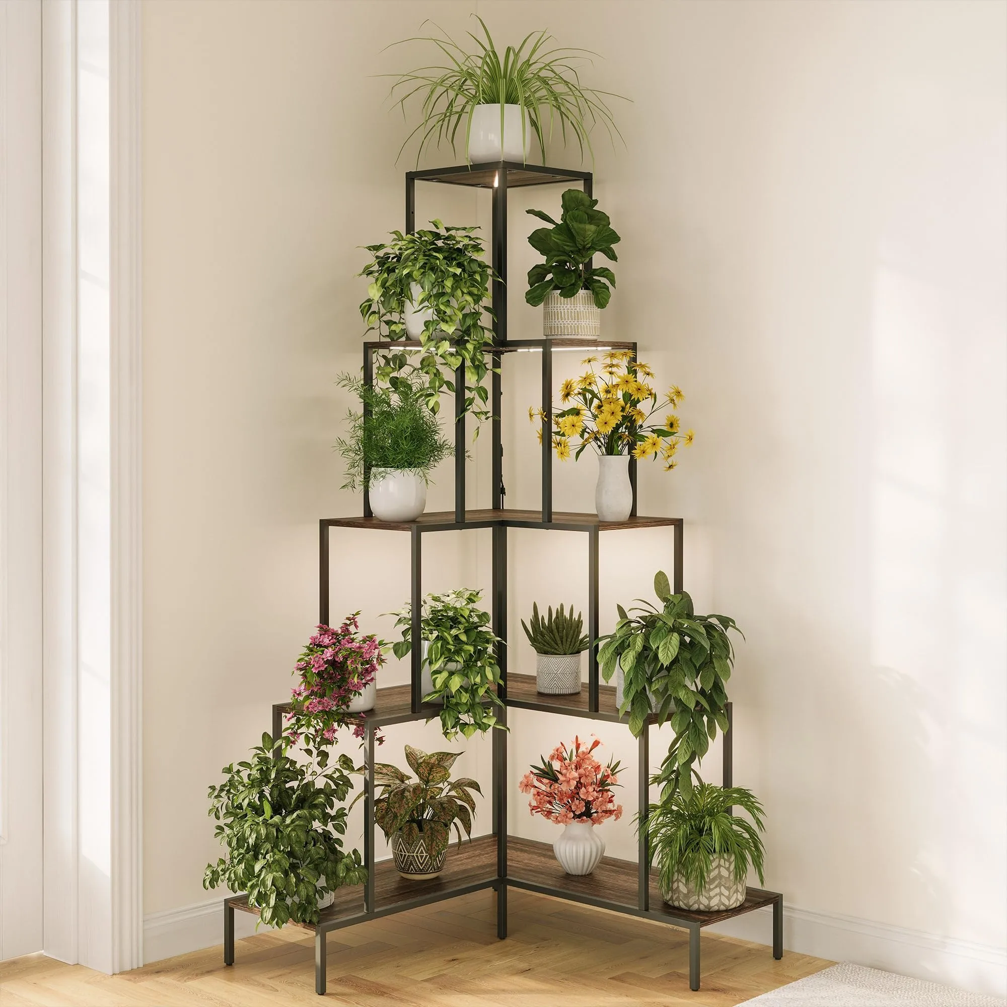 5-Tier Plant Stand with RGB Light, 66