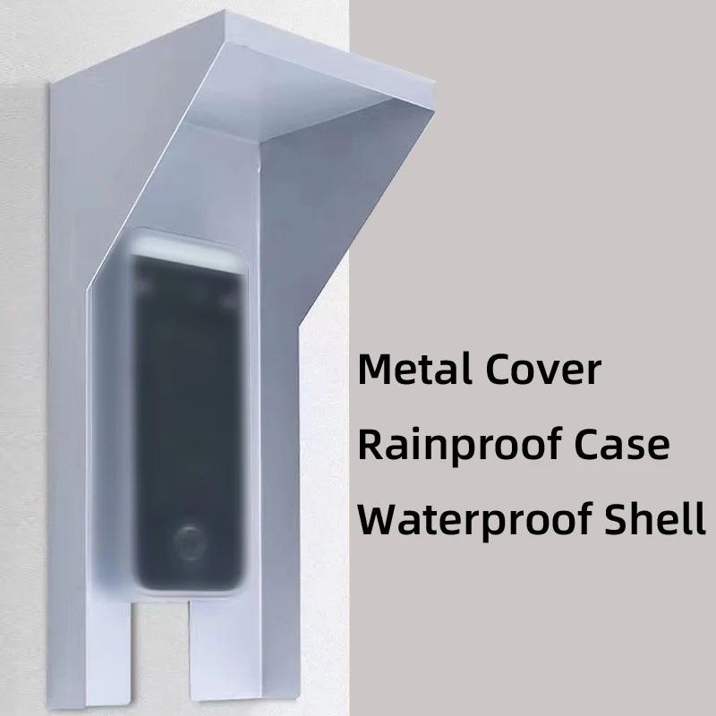 Metal Rainproof Cover Access Control Keypad Waterproof Case Rain Protector Protection Doorbell Button Card Reader Sun Shell