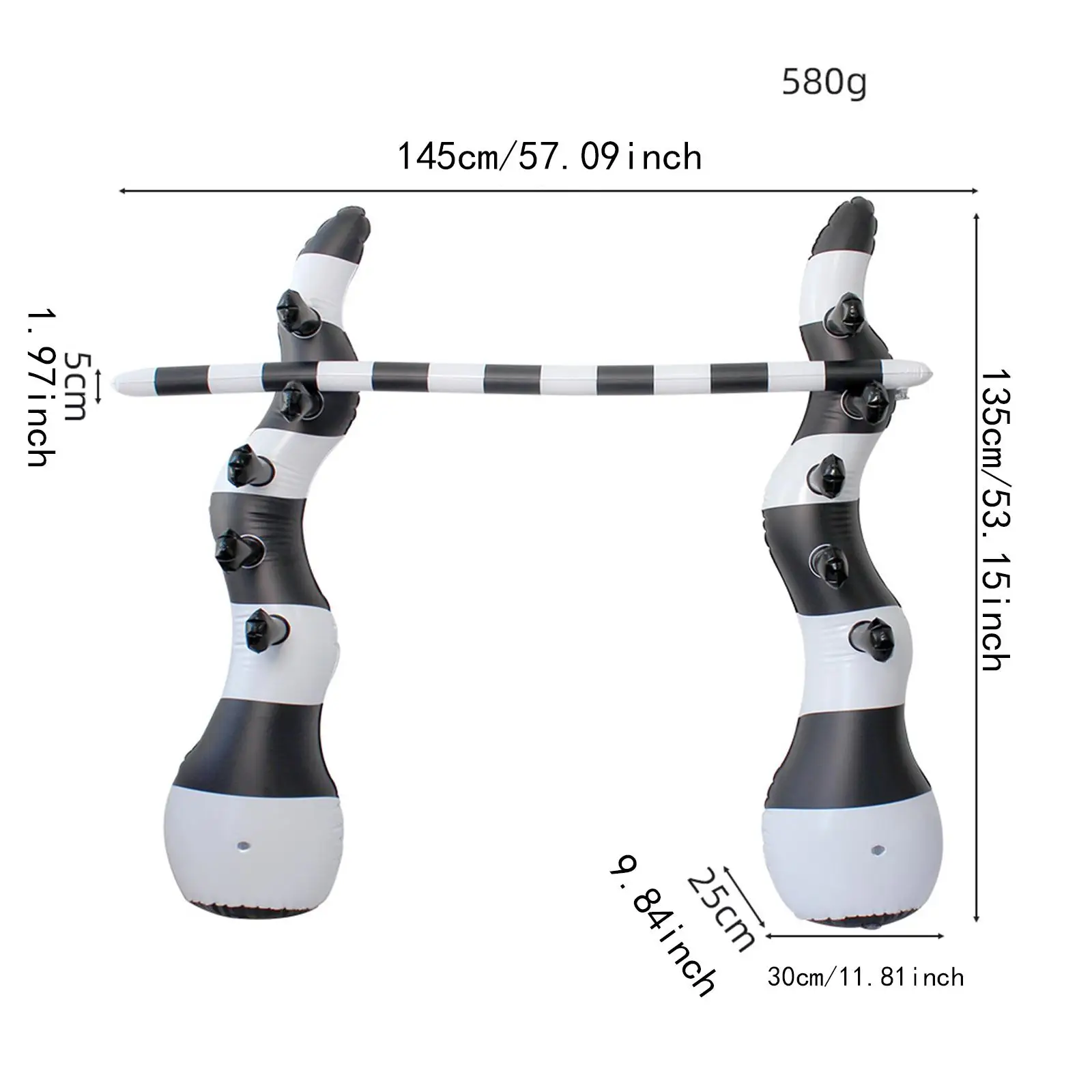 Inflatable Limbo Game Festival Bithday Carnival Indoor Outdoor Backyard Vacations Beach Sports Toy High Jump Pole Party Game