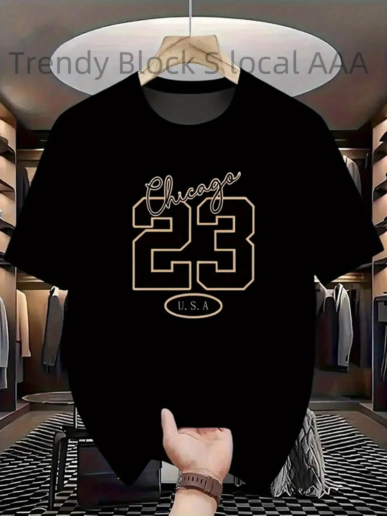 Trendy Short-Sleeve T-Shirt in American Style, Made of Pure, Featuring A Round Neck Design.It'S Stylish and Comfortable, Breathable, Perfect for Everyday Casual Wear, A Must-Have for Summer Gatherings, and Available for Local Delivery