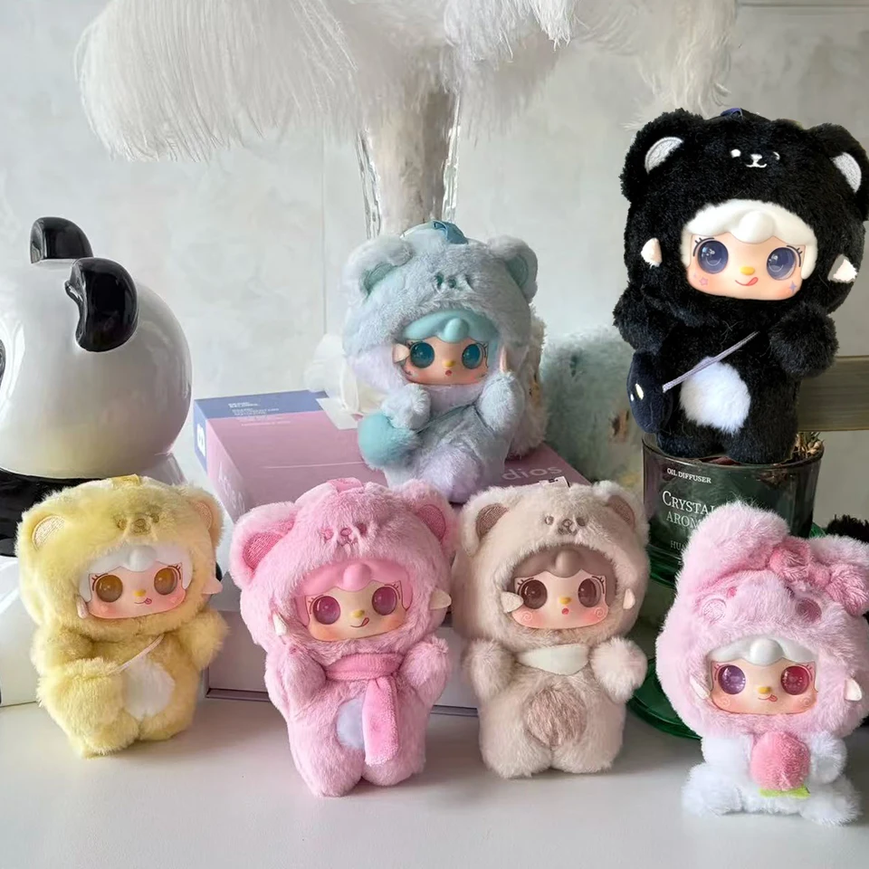 New Genuine Yooki V4 Take A Bite Of Bear Vinyl Face Doll Series Blind Box Toy Pendant Cute Collection Ornaments Birthday Gift