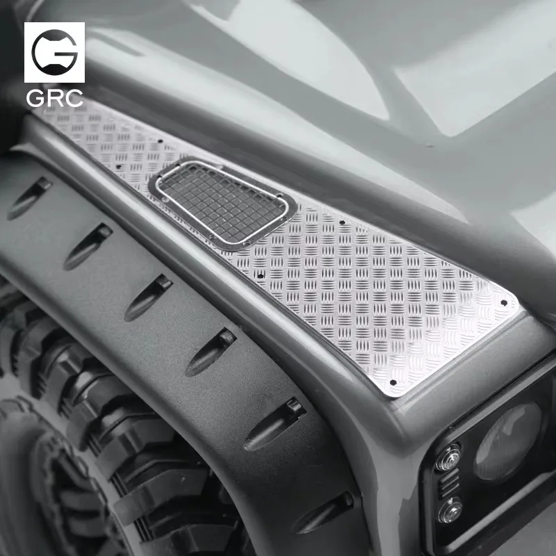 Capó decorativo de simulación, tira antiarañazos, rejilla de enfriamiento de simulación, juego de tiras de pedal de bienvenida para T TRX4