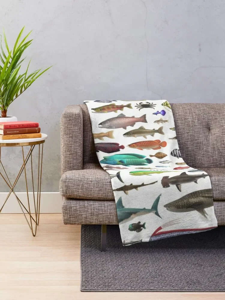 بطانية رمي All FISH N STUFF Critterpedia للطفل