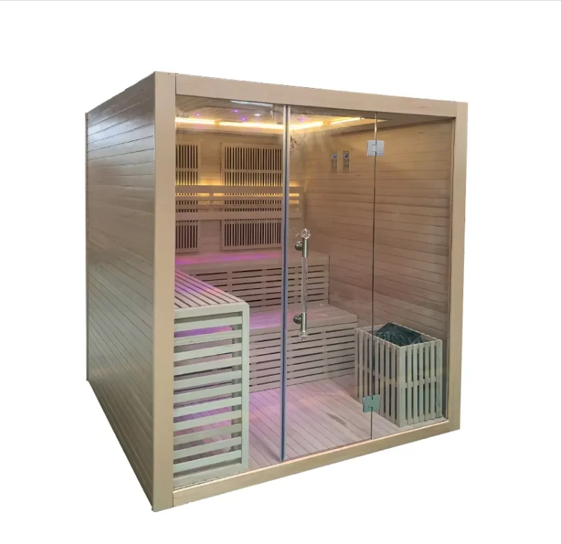 FL Sauna Single Person Mini Infrared Sauna For Small House Personal Sweat Detox Spa Sauna Cabin Unit