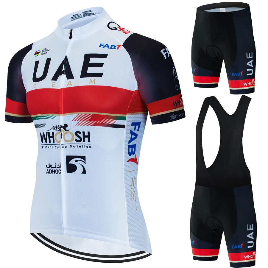 UAE Cycling Man Men's Pants Gel Sports Clothing Bike Clothes Shorts Sets Jersey 2024 Summer Set Blouse Shirt Mtb Bib Male Outfit