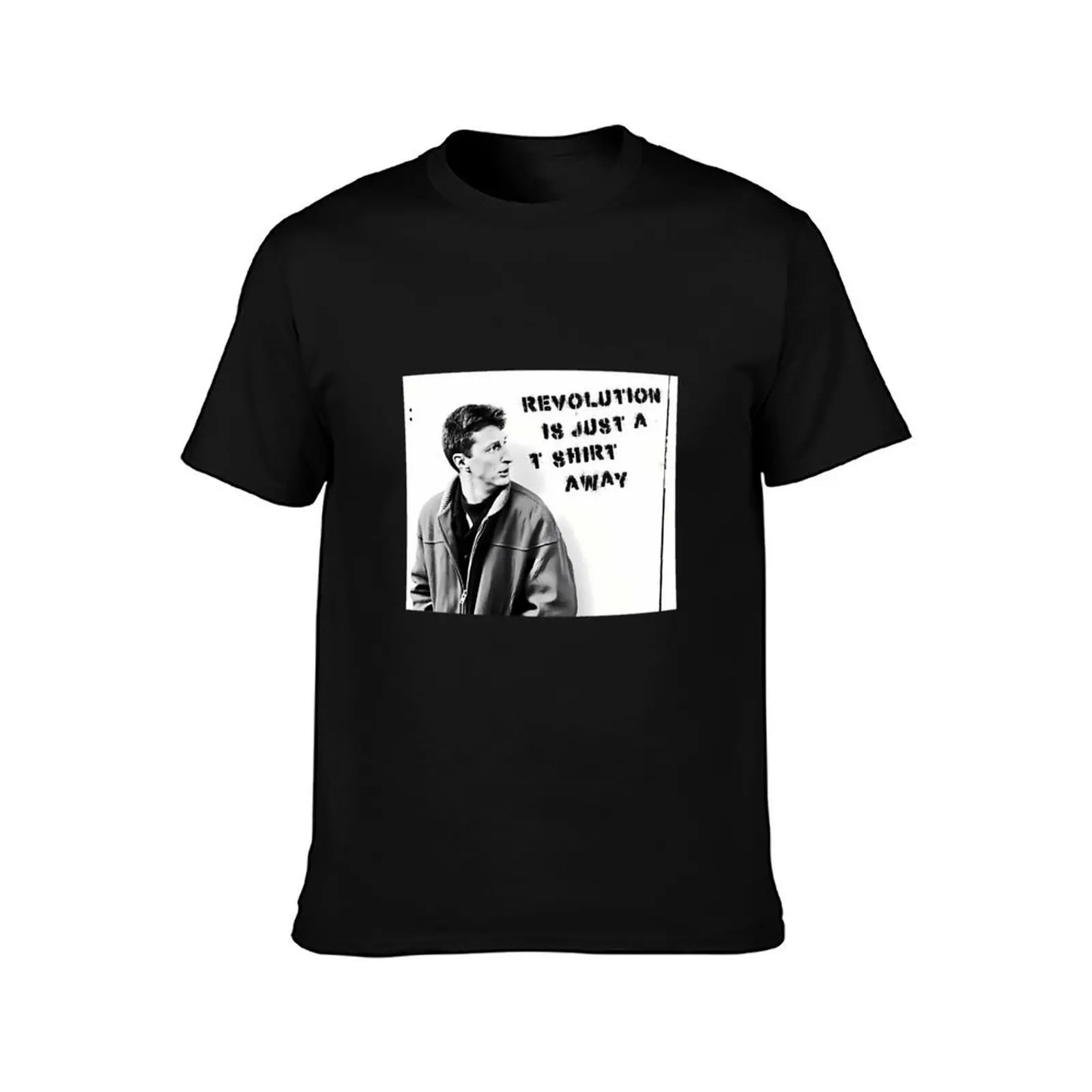 Billy Bragg T-Shirt, Summer Casual Cotton Tee, Oversized Streetwear Tops, Vintage Graphic Print, Loose Fit Short Sleeve
