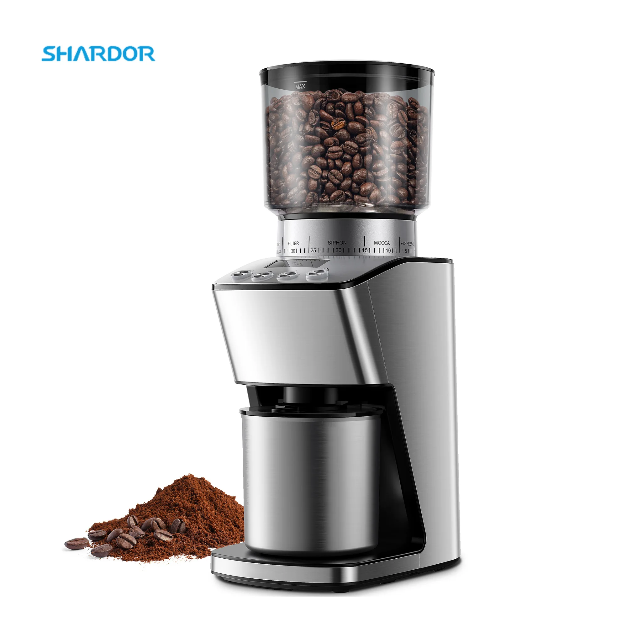 YYHCDrip Coffee French Press and Moka Pot Coffee Maker Low Noise Anti-static Coffee Grinder