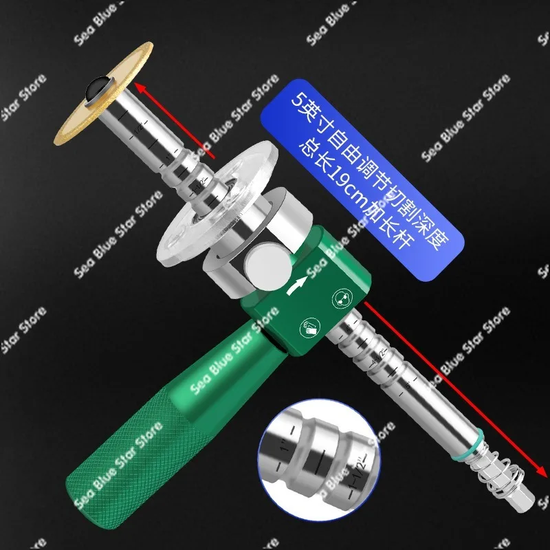Cross-border PVC inner pipe cutter Adjustable limit positioning cutting connecting rod Mini saw blade cutting tool