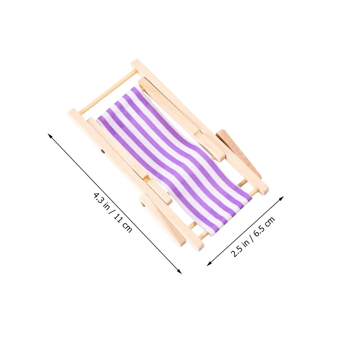 1Pcs Handcrafted Wooden Mini Lounge Chair for Kids Imaginative Play Home Miniature Scene Decor Developmental Learning Accessory