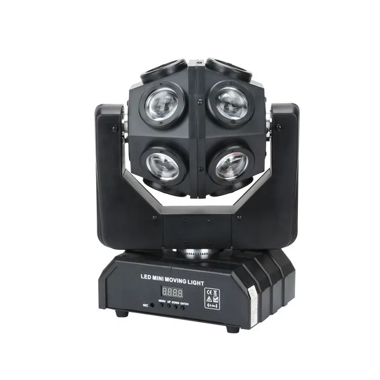 ZC1-12pcs * 10W DJ equipment LED moving head light beam stage lighting, suitable for DJ party lights and disco stages