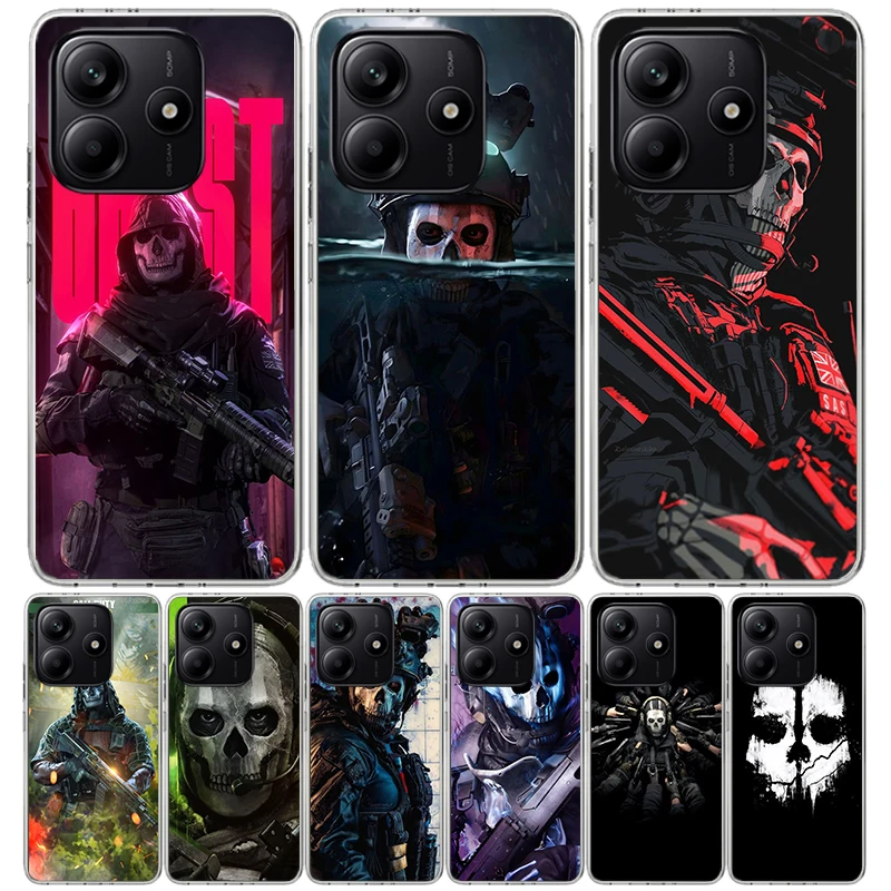 Funda de teléfono Call Of Game Duty 2 para Xiaomi Redmi Note 14 13 12S 12 11S 11 11T 11E 10S 10 Pro Plus 9 9S 5G + Fundas de tendencia