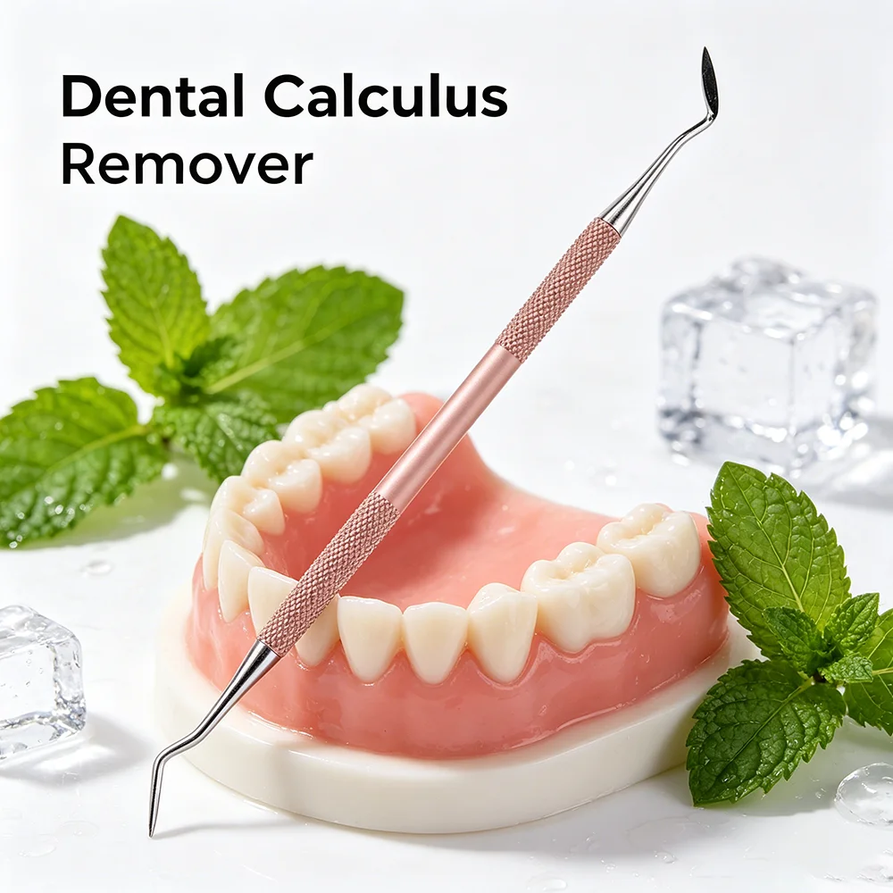 Daily Oral Care Tools Kit, Stainless Steel Teeth Stain & Hard Buildup Remover, Household Teeth Cleaning Instruments
