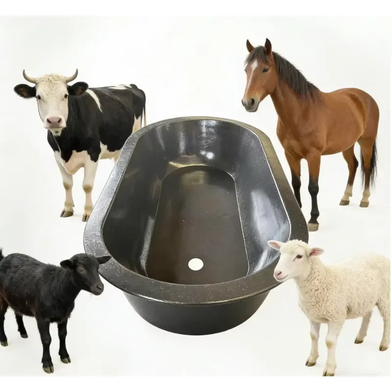 Customizable Size Plastic Animal Feeding Trough for Large Farms Factory Direct Supply