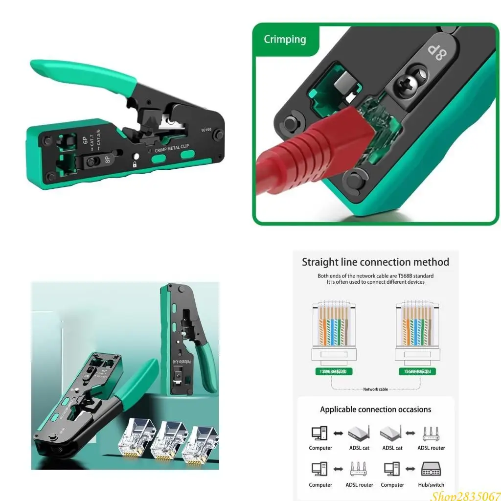

High Carbon Steel Wire Stripper and Cutter NetworkCable Crimping Tool Crimper 831F