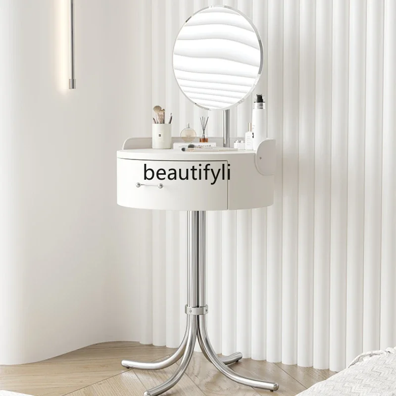 

Modern Simple Small Dressing Table Advanced Bedroom Makeup Table Mini Small Apartment