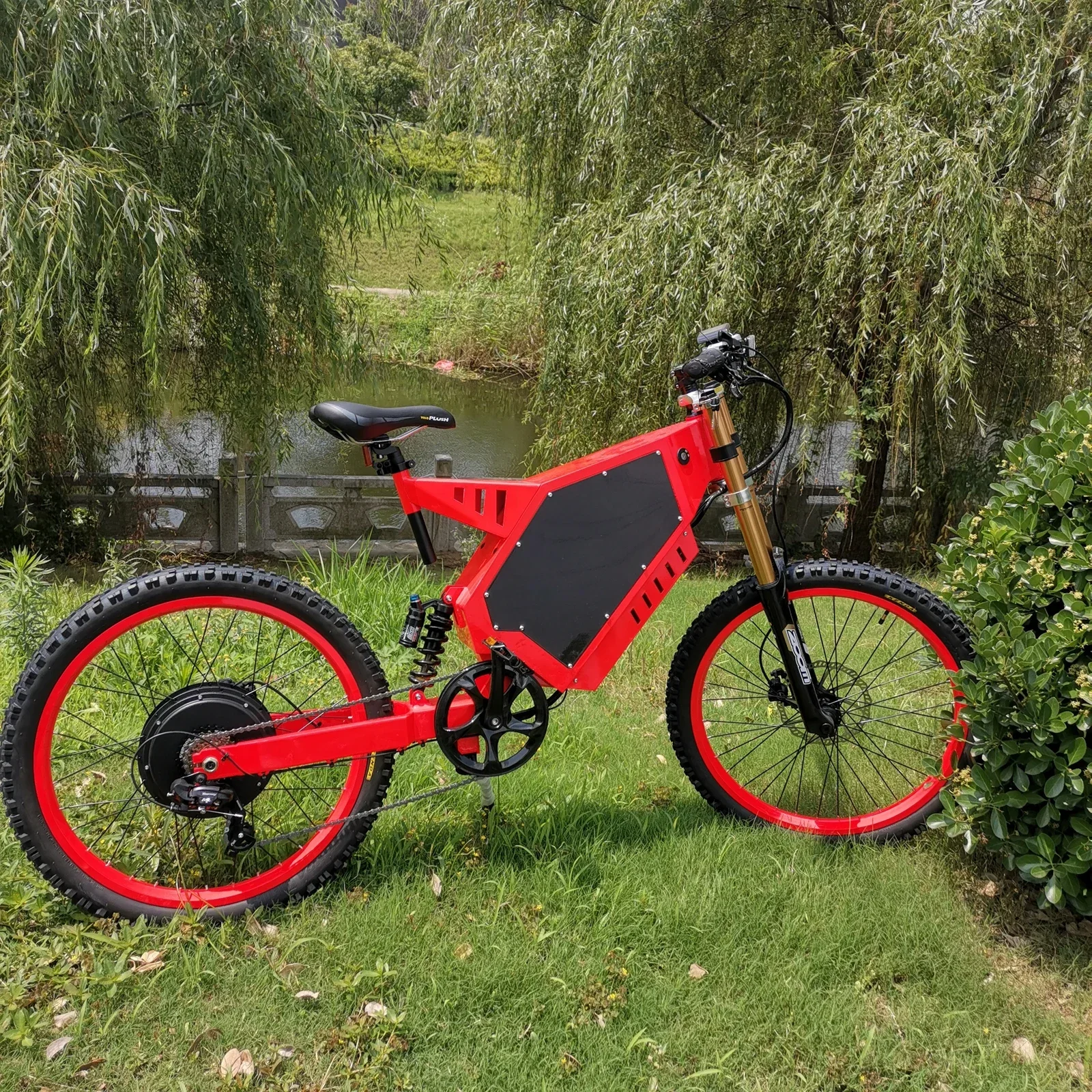 อะไหล่จักรยานไฟฟ้าคุณภาพสูง โครงจักรยานเหล็กแข็งแรง สำหรับรถจักรยานยนต์