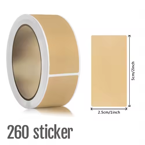 1Roll Kraft Paperblank Can Write Name Self-adhesive Sealing Gift Stickers Home Packaging Seal Labels Rectangle - Image 11