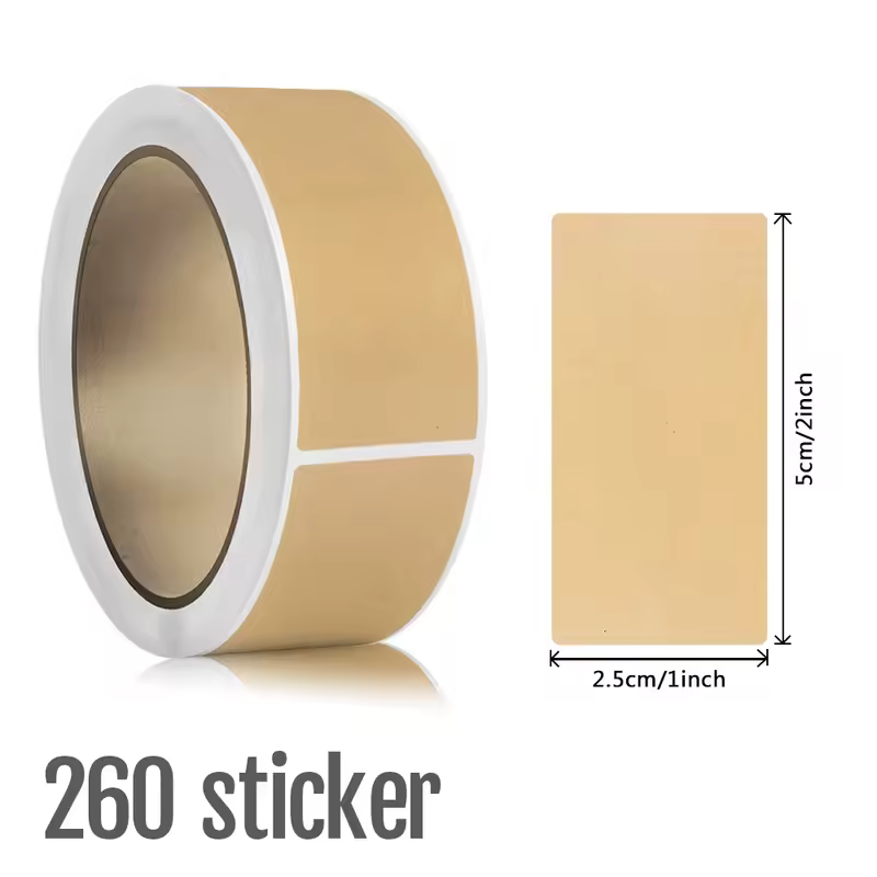 1Roll Kraft Paperblank Can Write Name Self-adhesive Sealing Gift Stickers Home Packaging Seal Labels Rectangle - Image 11