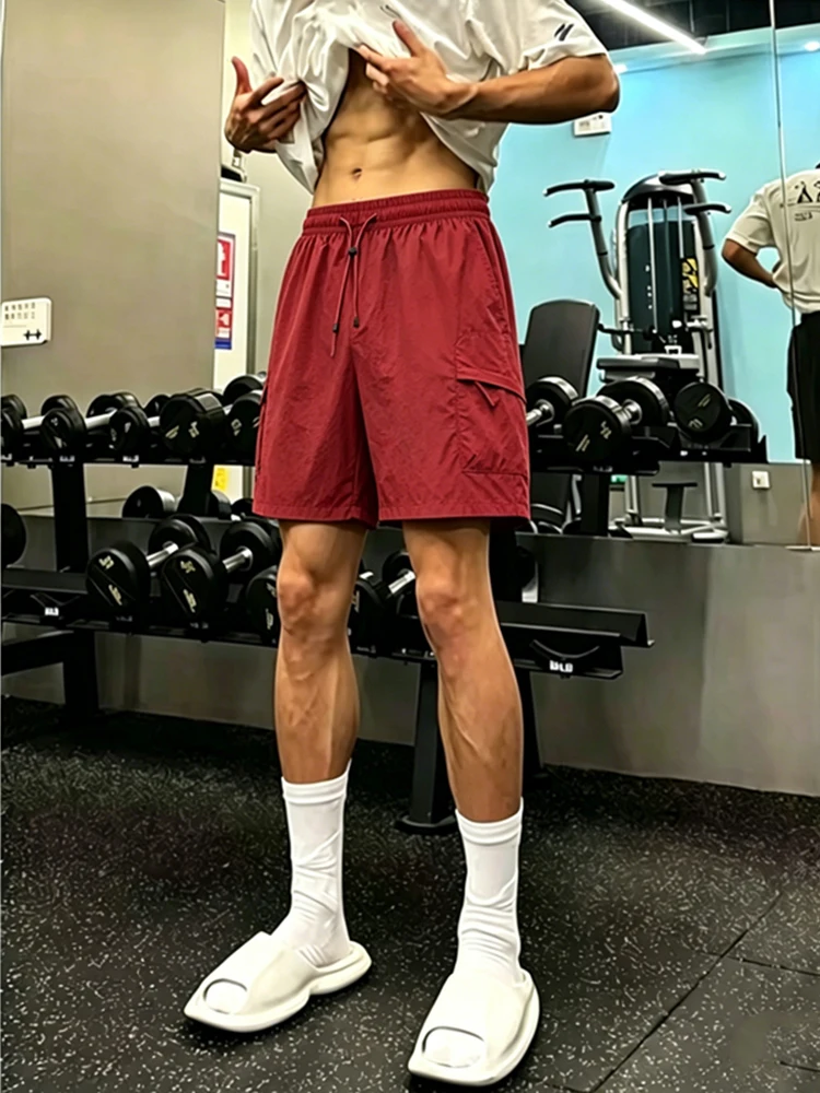 

Ice Silk Quick Dry Outdoor Sports Shorts Men's Summer Thin Five-Pointed Beach Walking Special Use Red Phoenix Mountain Series