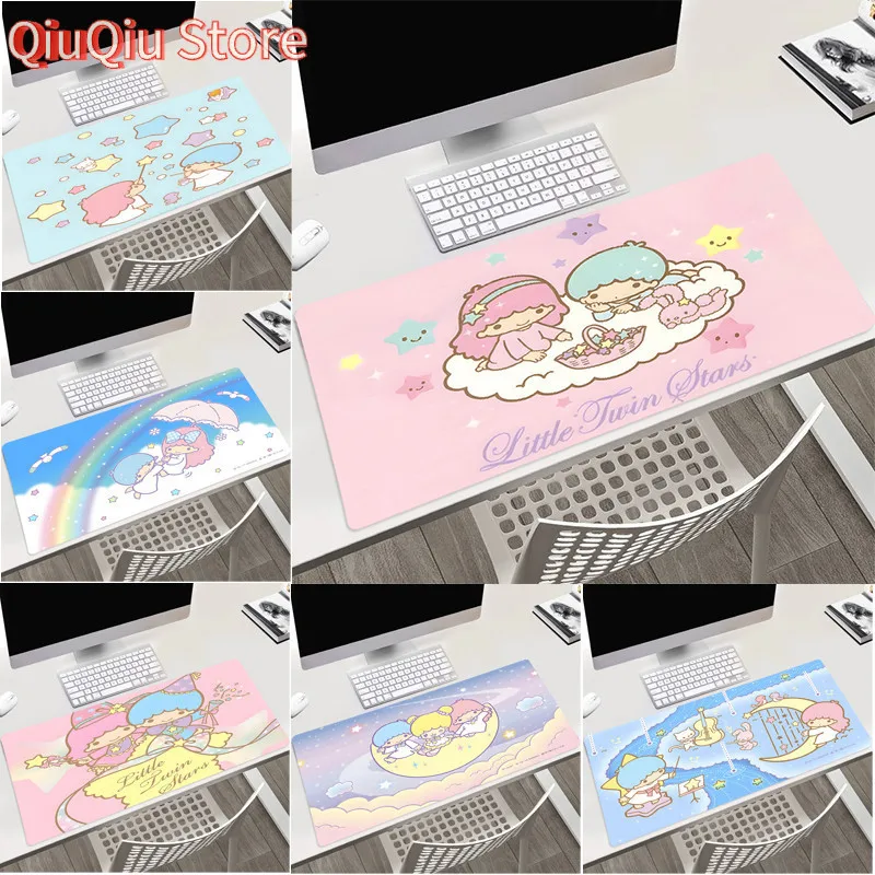 Sanrio Little Twin Stars Miếng Lót Chuột Bàn Phím Miếng Lót Bàn Văn Phòng Miếng Lót Chơi Game Phụ Kiện Laptop Chống Trơn Trượt M