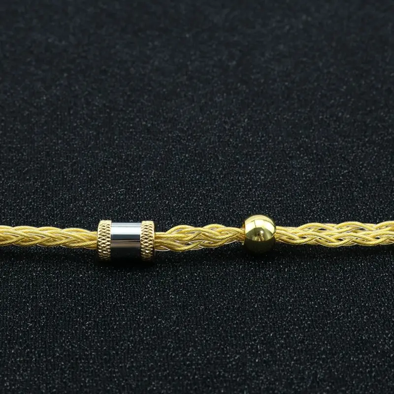 XINHS G28 cable de actualización de auriculares chapado en oro de cobre de cristal único de 8 núcleos