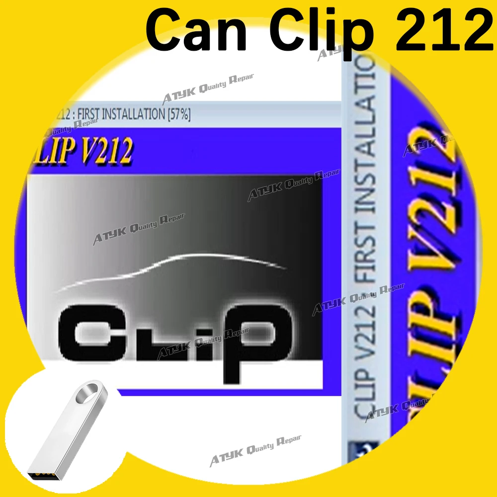 CanClip212 FOR Renault Diagnostic software Can Clip 212 inspection tools Repair equipment Vehicle Maintenance tuning auto new