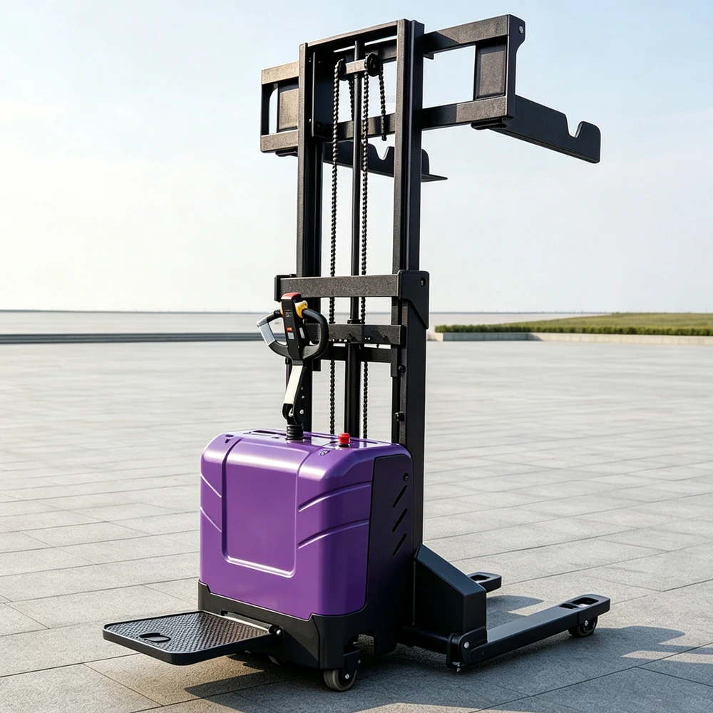 High Efficiency Ce Epa Electric Forklift Stacker 2m 3m 4m Smart Pallet Lifter for Logistics Warehouse