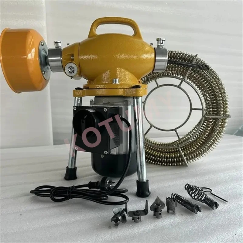Pipeline Cleaning Machine 400RPM Pipe Dredging Tool  Professional Clear Toilet Blockage Drain Cleaning Machine