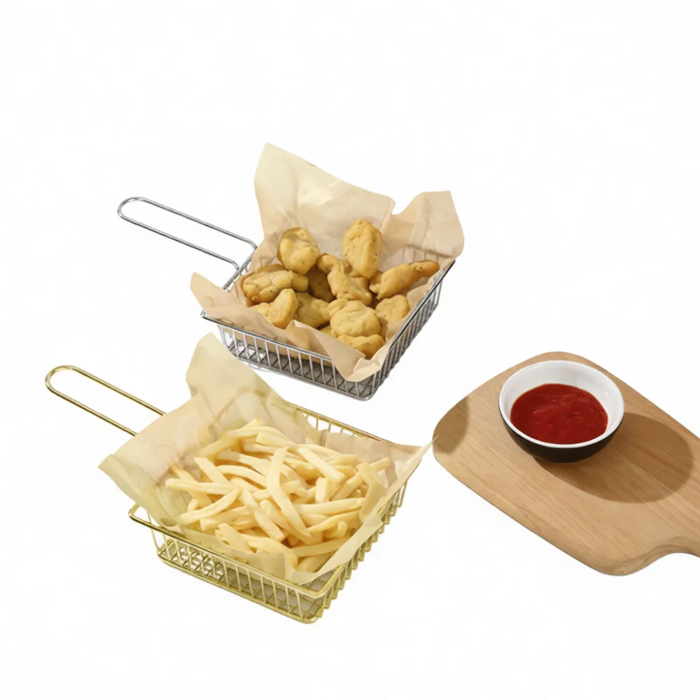 Metal Square Oil Fryer Basket  - Food Snacks Basket review and price