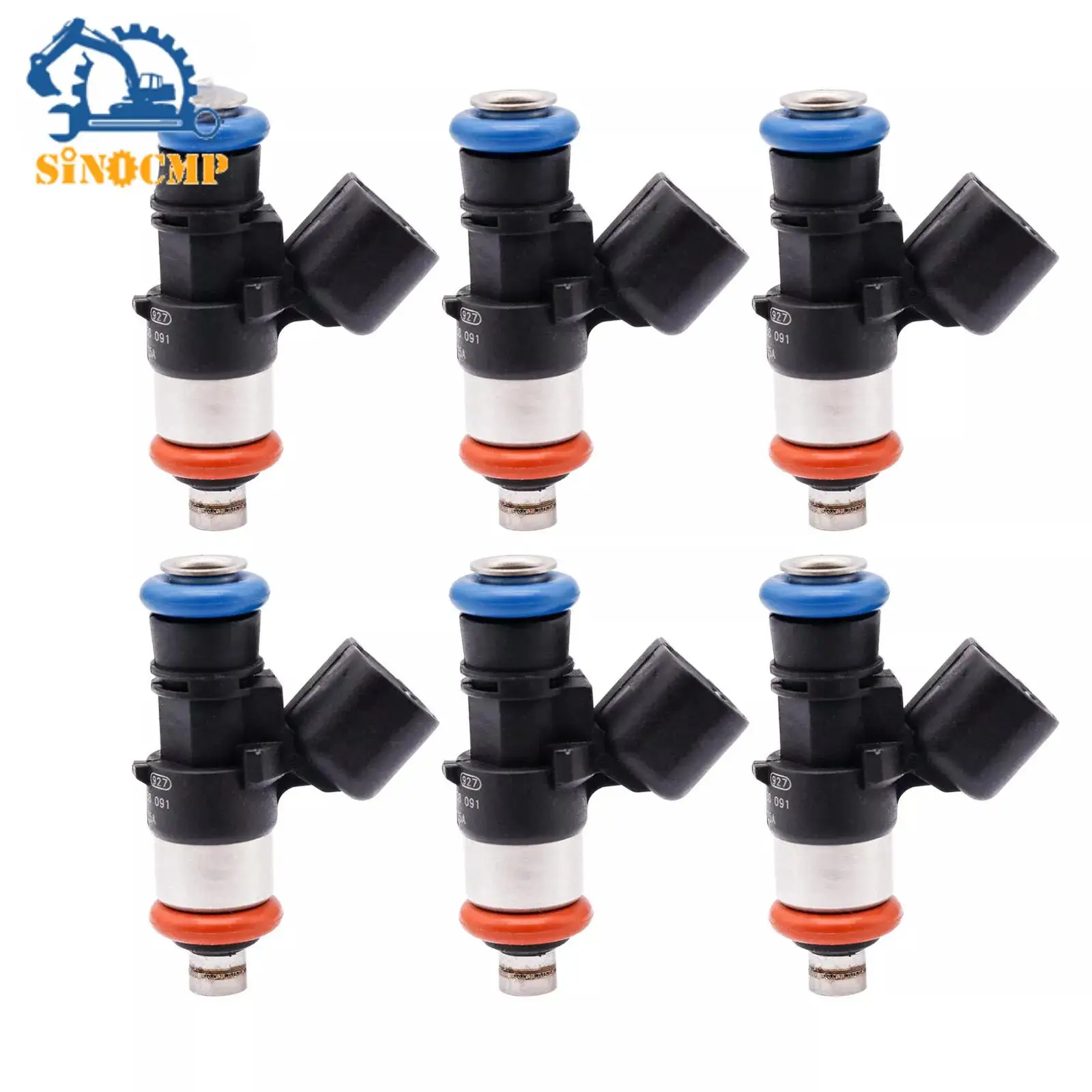 

6 шт. топливные форсунки 0280158091 Common Rail в сборе подходит для Ford Edge Lincoln Mazda 3,5 3,7 л топливная форсунка