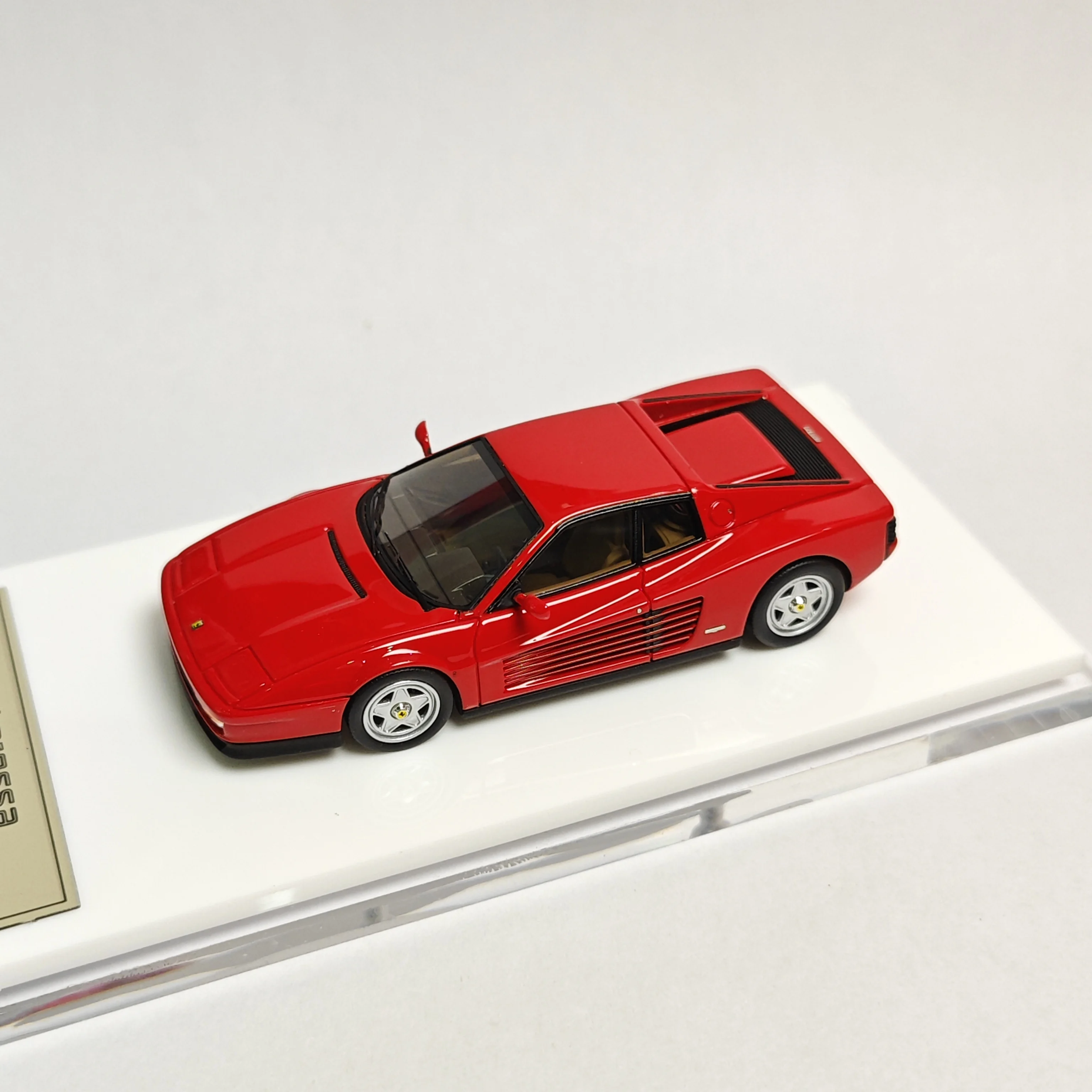 1:64 Prune Horse 512TR Testarossa red resin miniature model, adult static display, boy toys, children's birthday gift,adult gift