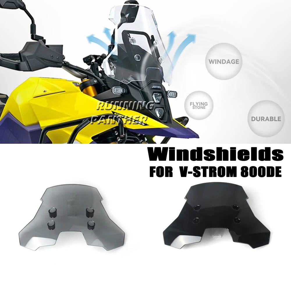 FOR SUZUKI V-STROM 800DE 2023 2024 Windshield Windscreen Wind Shield Screen Deflector Spoiler Protector