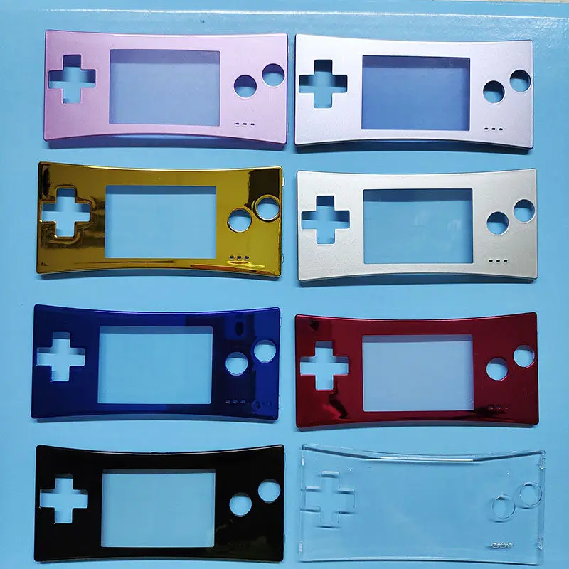 Electroplating For GBM Console Front Housing Shell Faceplate Cover Replacement Faceplate Case For GBM Console Gaming Accessories