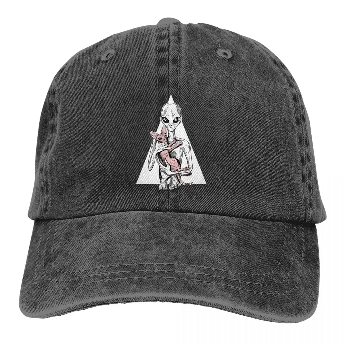 Summer Cap Sun Visor Alien Hip Hop Caps Canadian Sphynx Cat Cowboy Hat Peaked Hats